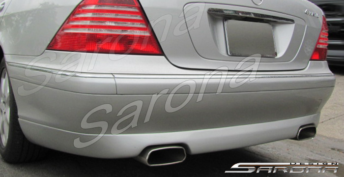 Custom Mercedes S Class  Sedan Rear Lip/Diffuser (2000 - 2006) - $390.00 (Part #MB-009-RA)